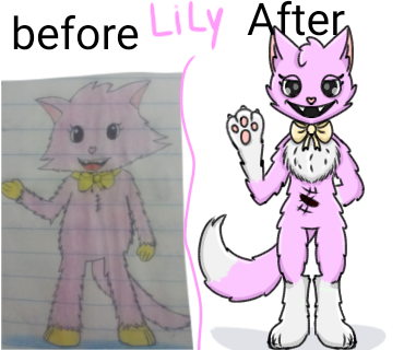 antes depois Lily