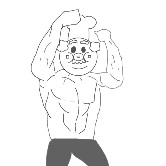 自分なりにマッチョ描いたらこうなった