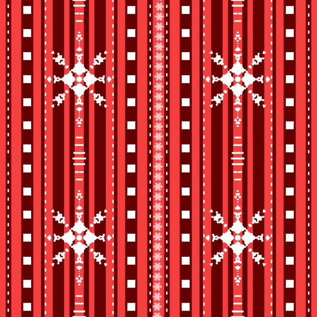 IBM1604 ethnic snow pattern a
