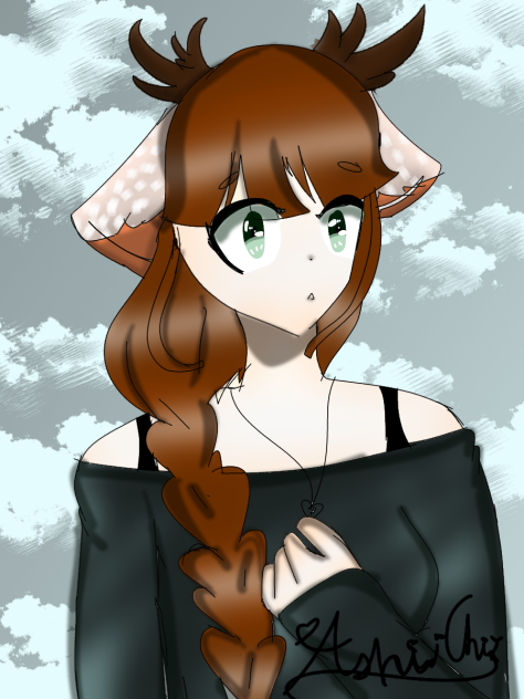 For my art compition with purple galxy