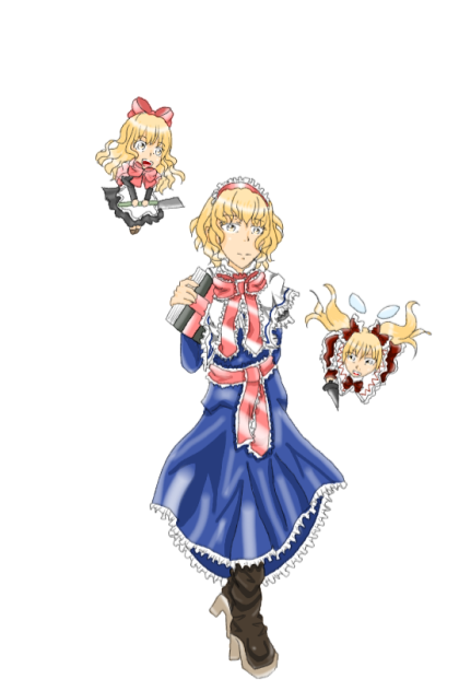 東方キャラアニメ風にアレンジ アリスの場合 Ibispaint