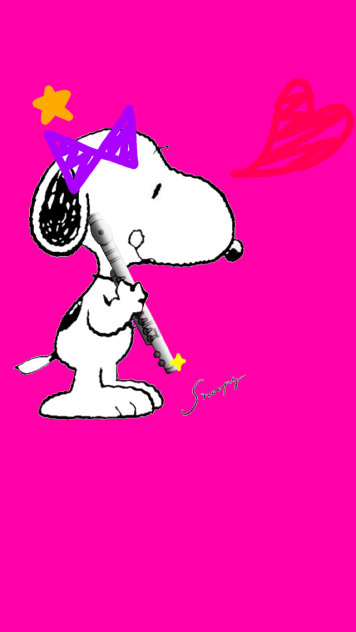 I love flute ＆ snoopy