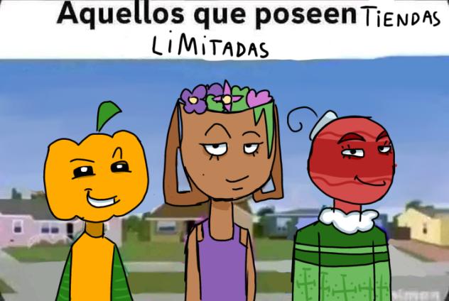 Mains de evento con sus tiendas)