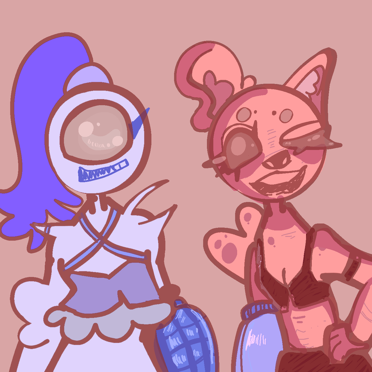 Character Designs sketches - ibisPaint