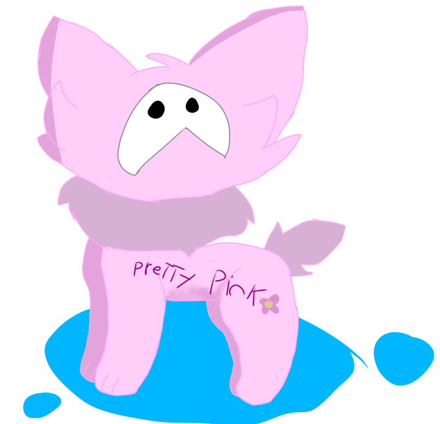 Pretty pink slime pup -KP