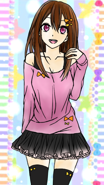 女の子 塗らせていただきました