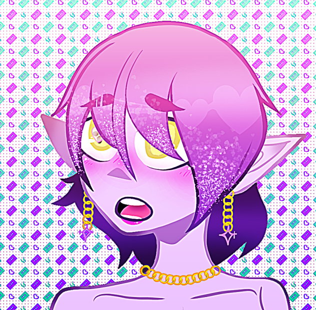 Purple alien idol