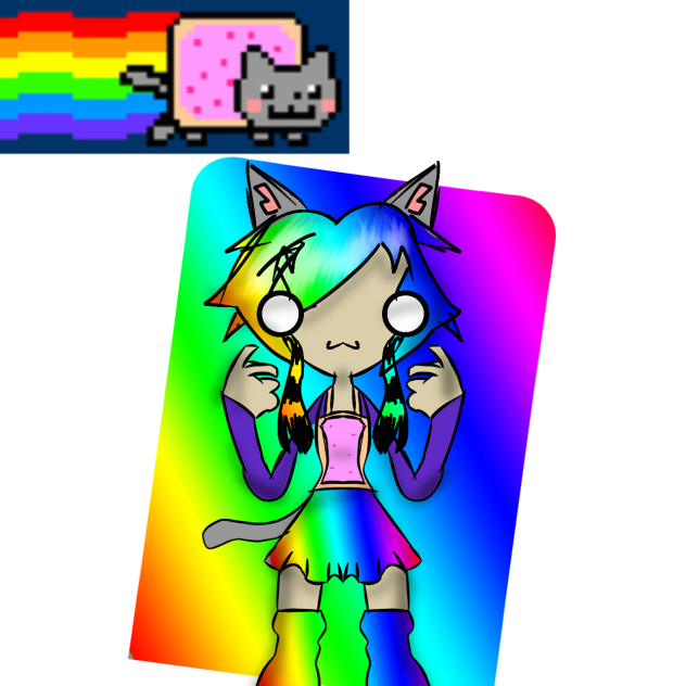 nyan cat in my style
