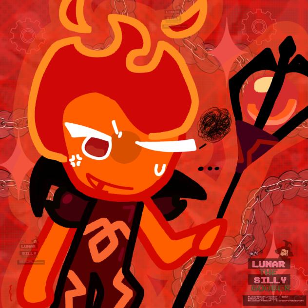 fire spirit cookie!! 💕💕