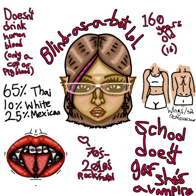 Vampire teen girl OC Duanphen Ayutthaya🦇