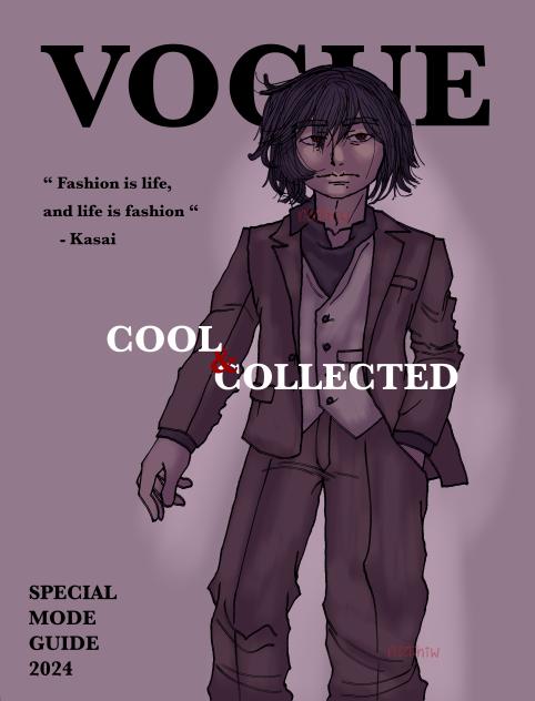my oc Kasai on the Vogue magazine