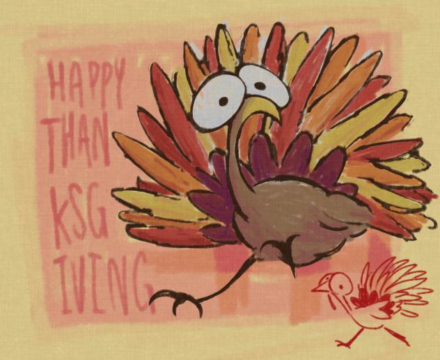 Drawn on thanksgiving