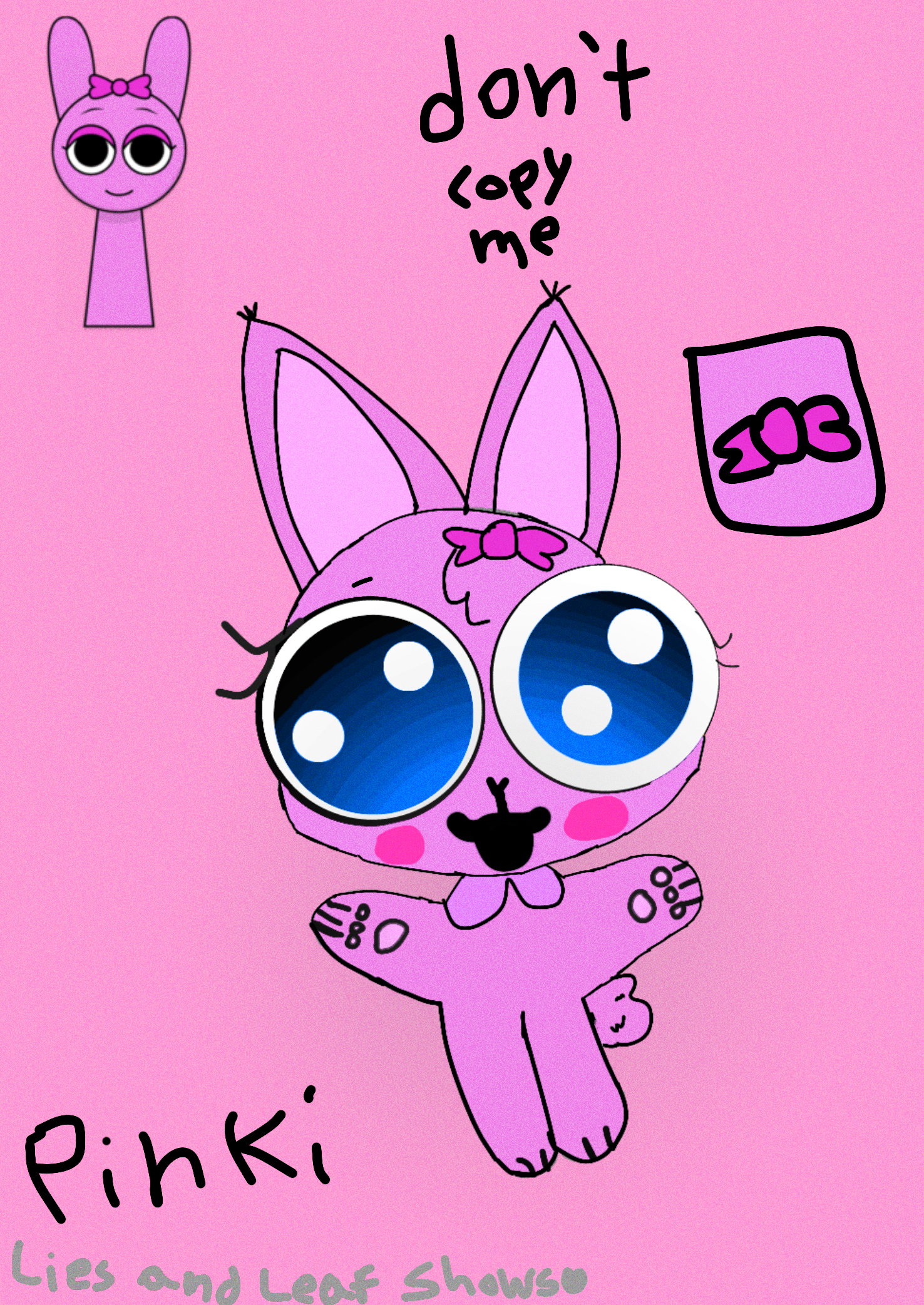 Pinki the rabbit 🐇🎀💗🍭 - ibisPaint