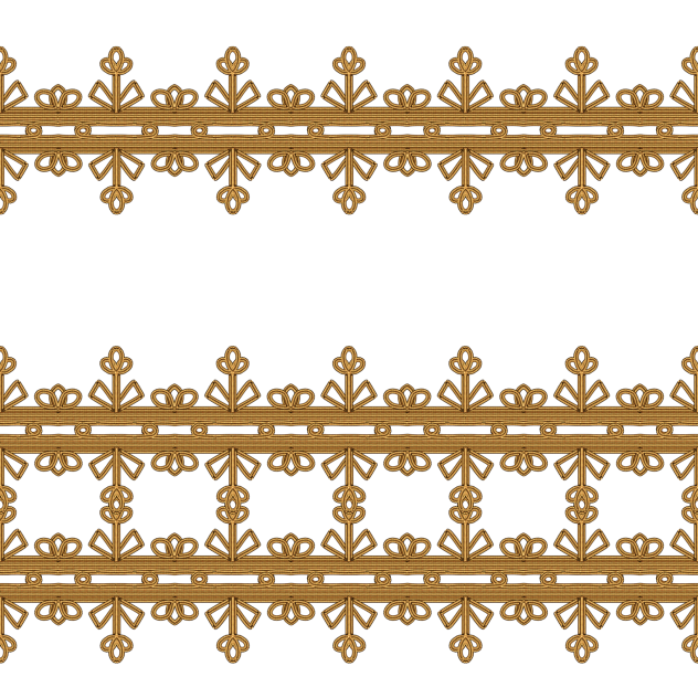 IBM3405 clothes border patterns e