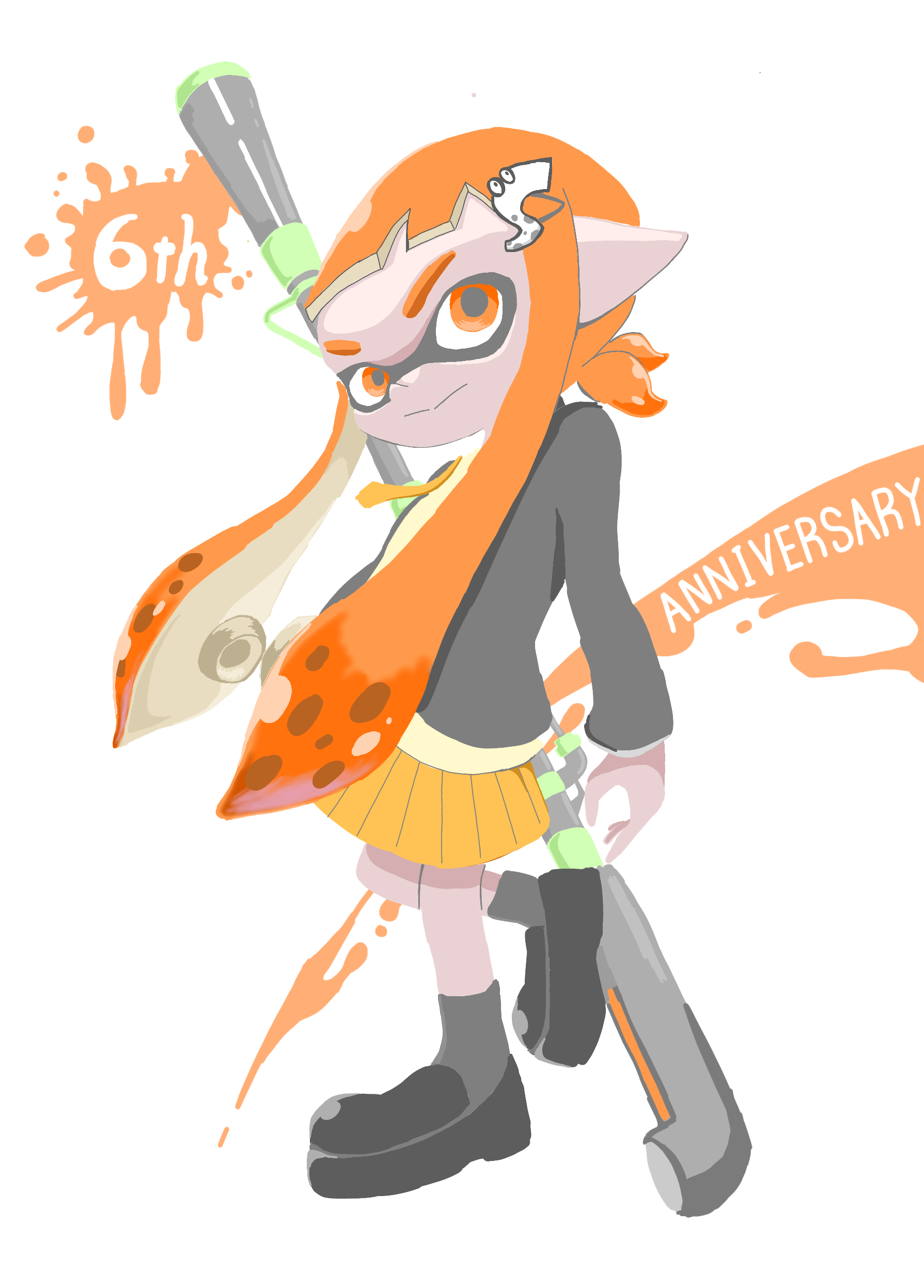 スプラトゥーン発売6周年記念イラスト Ibispaint