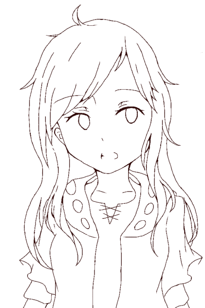 カノ子ちゃん線画