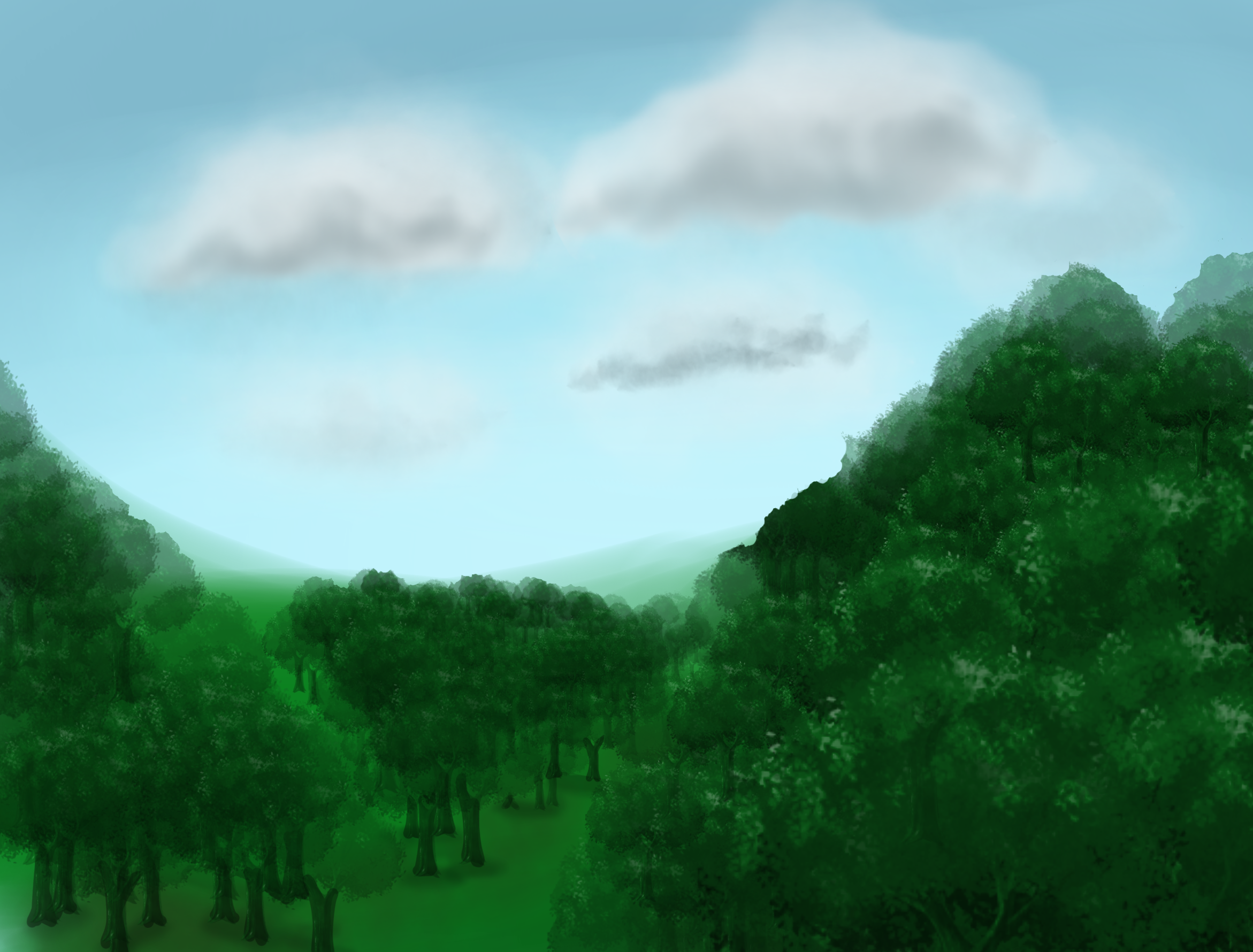 Forest scenery - ibisPaint