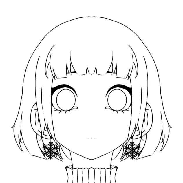 crystal of snow 塗り絵