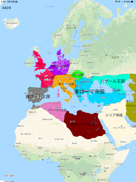 勝手にヨーロッパの国土変化(古代編)