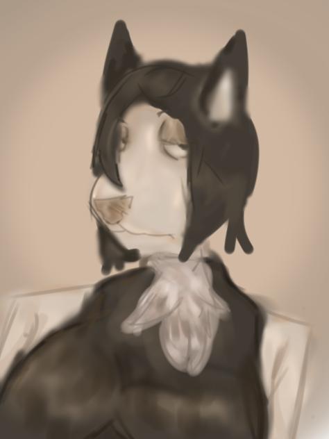 Mona kitty (old furry art)