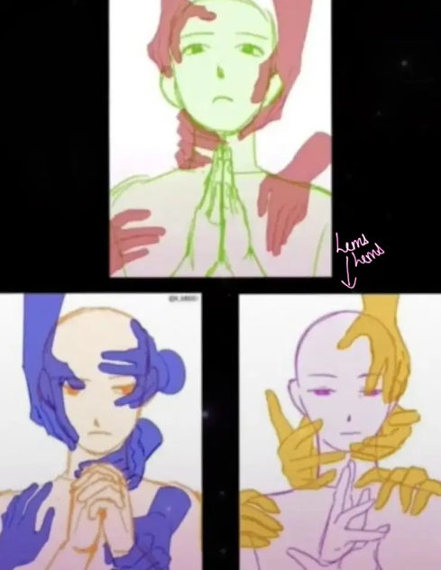 3 ARTISTS AND 3 BASES 🍡💜💛💚✨