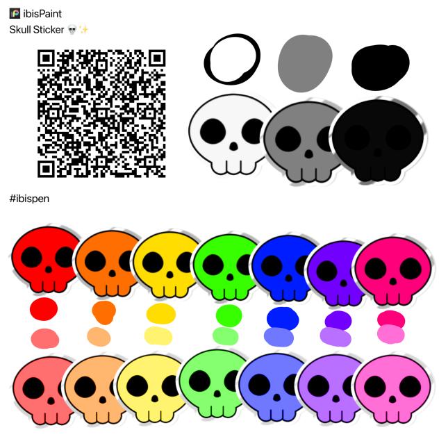 Skull Sticker 💀✨