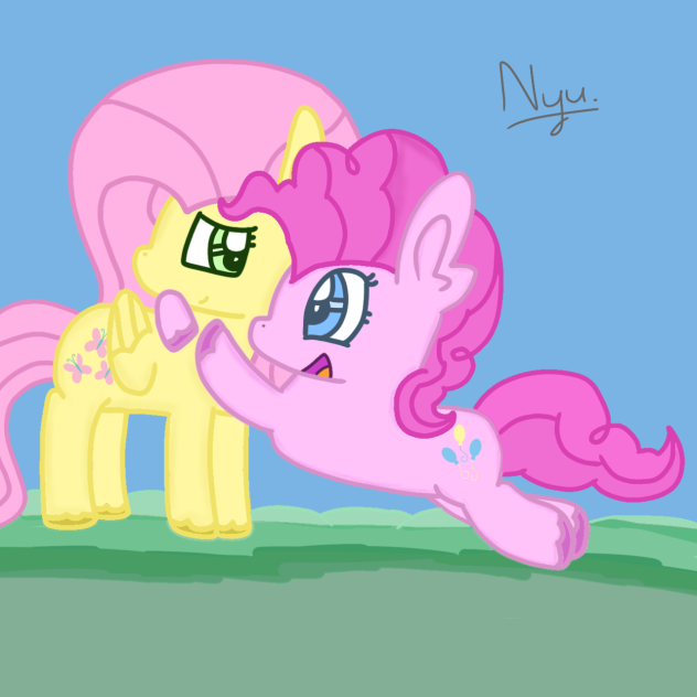 Fluttershy X Pinkie Pie ⚪