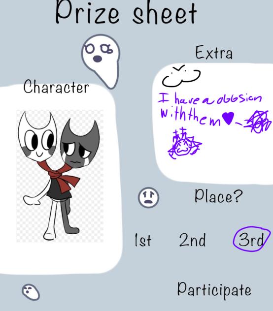 Prizeeee sheet
