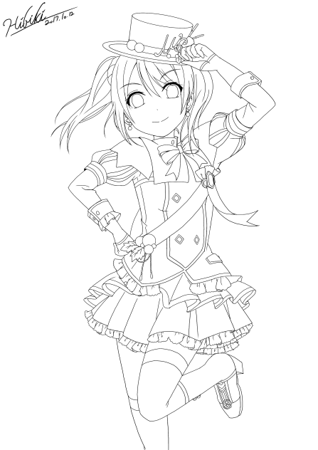 にこ ぬりえ《模写期間副産物》