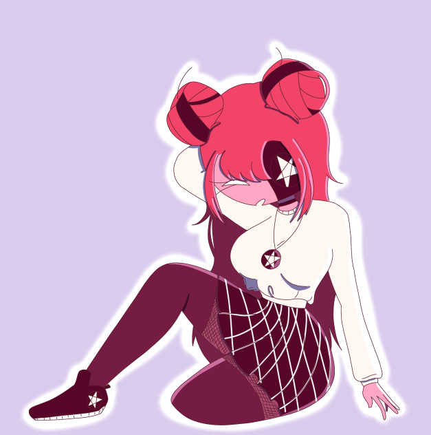 Star in cute clothing