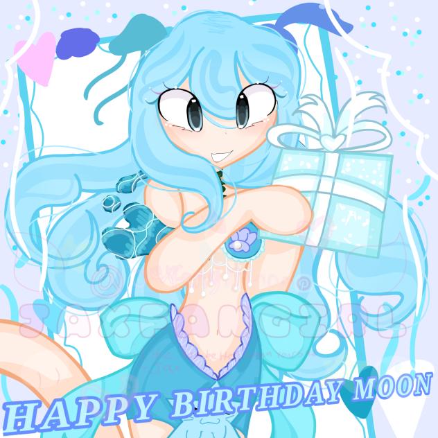 HAPPY BIRTHDAY MOON 🎂🪼🐚