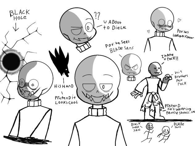 blackhole sans being a menace lol