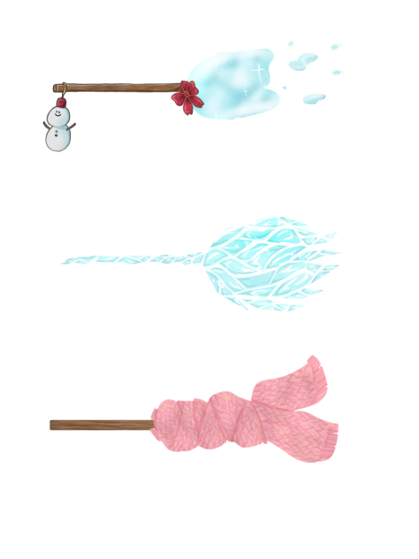 雪の日の魔女アイテム