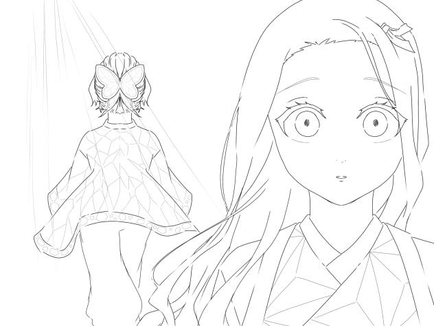 鬼滅の刃 線画