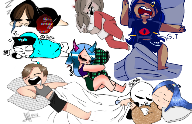 Another Sleeping Collab - ibisPaint