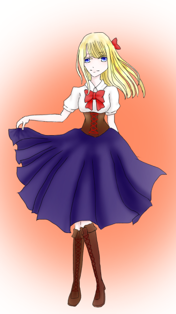 金髪蒼眼の少女