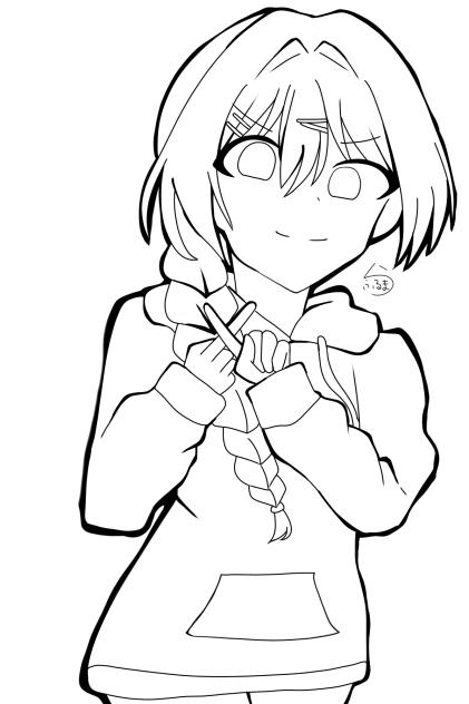 latteさん　線画