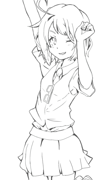 セツナトリップ 線画 Ibispaint