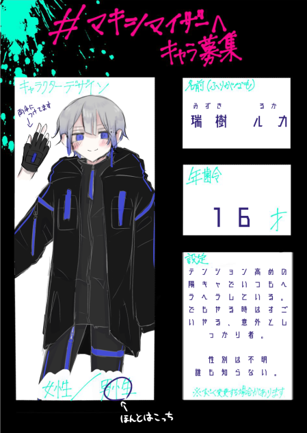 マキシマイザーへ キャラ募集