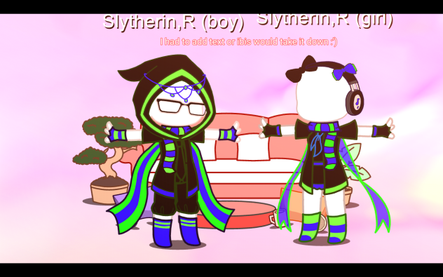 slytherin,ravenclaw fit