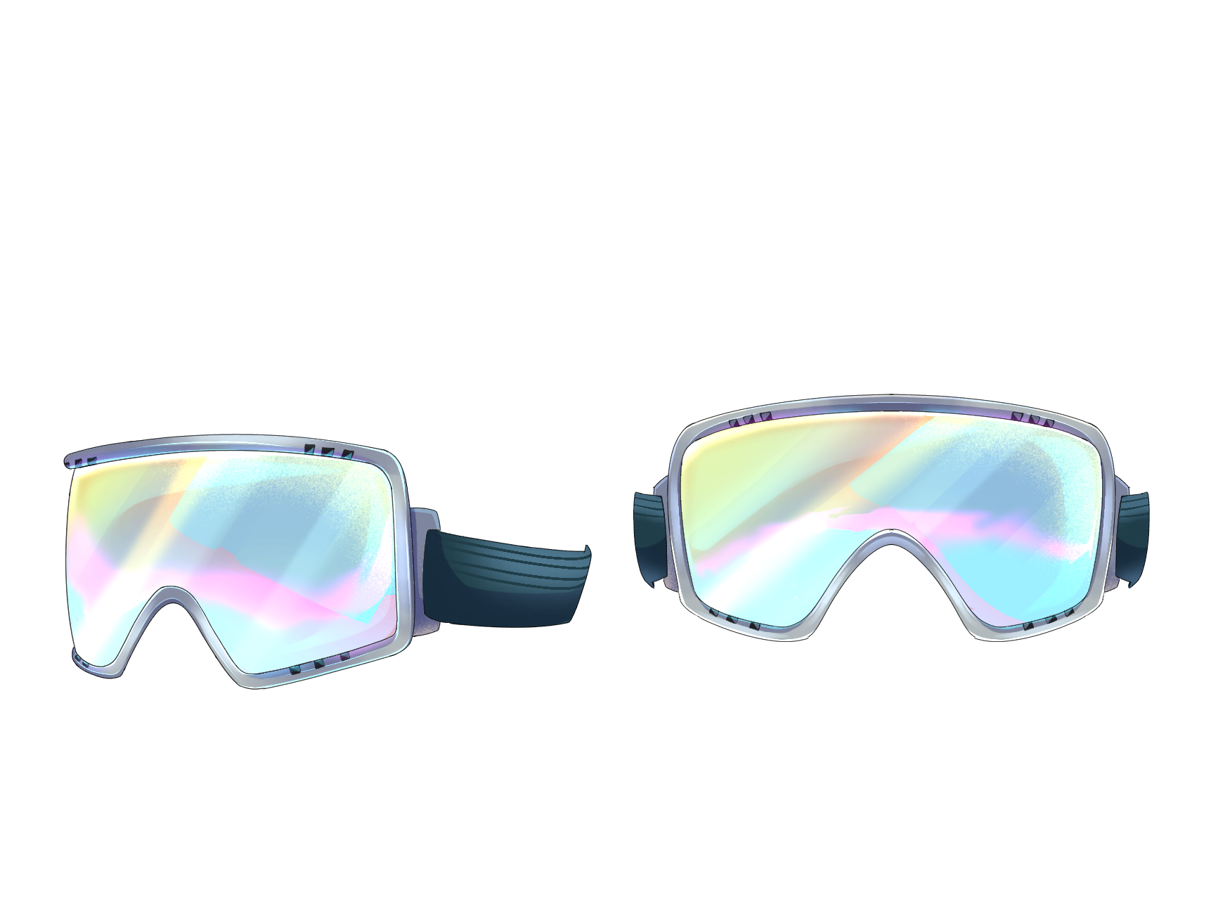 Ski Goggles low transparency ibisPaint