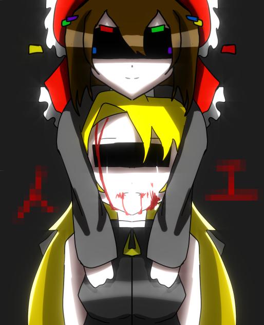 霊夢と魔理沙を描いてみた！