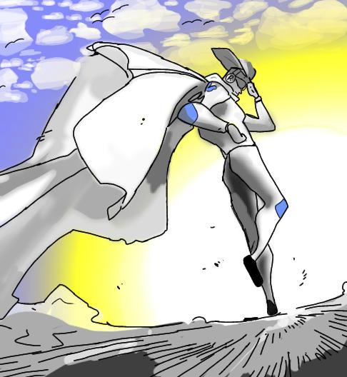 [The hero Cowboy] sunset