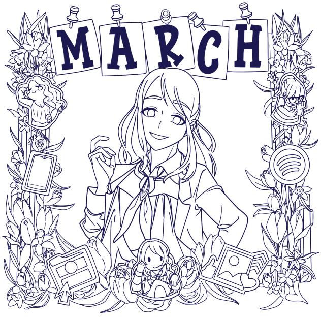 MARCH ME 2025(Lineart)