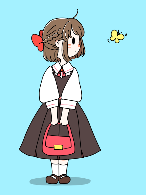 記念撮影よりチョウチョ