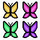 Pixels butterfly wing3