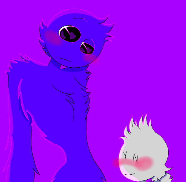 Purple rainbow friend (old)