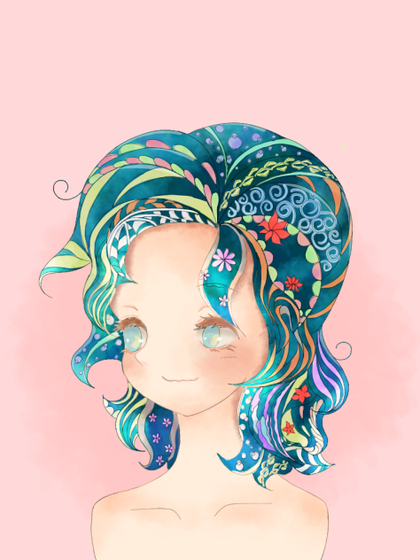 線画お借りして塗り絵6