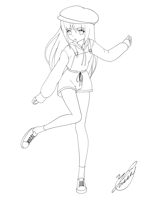 Lovely encounter（線画）