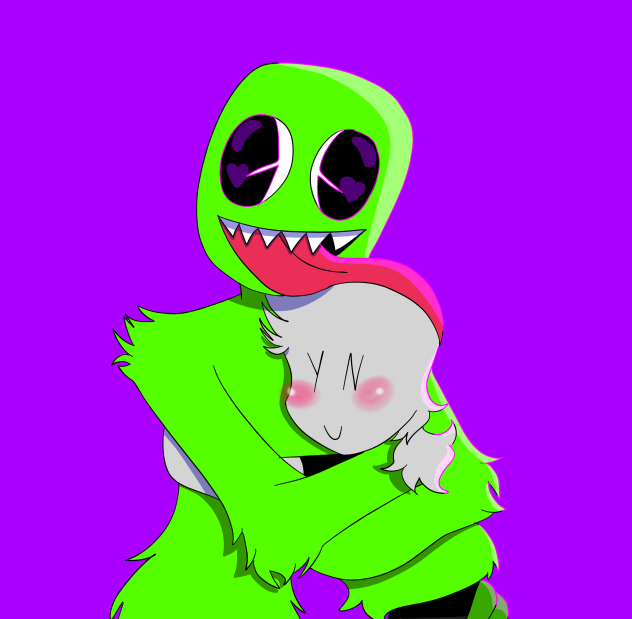 Green rainbow friend (old)